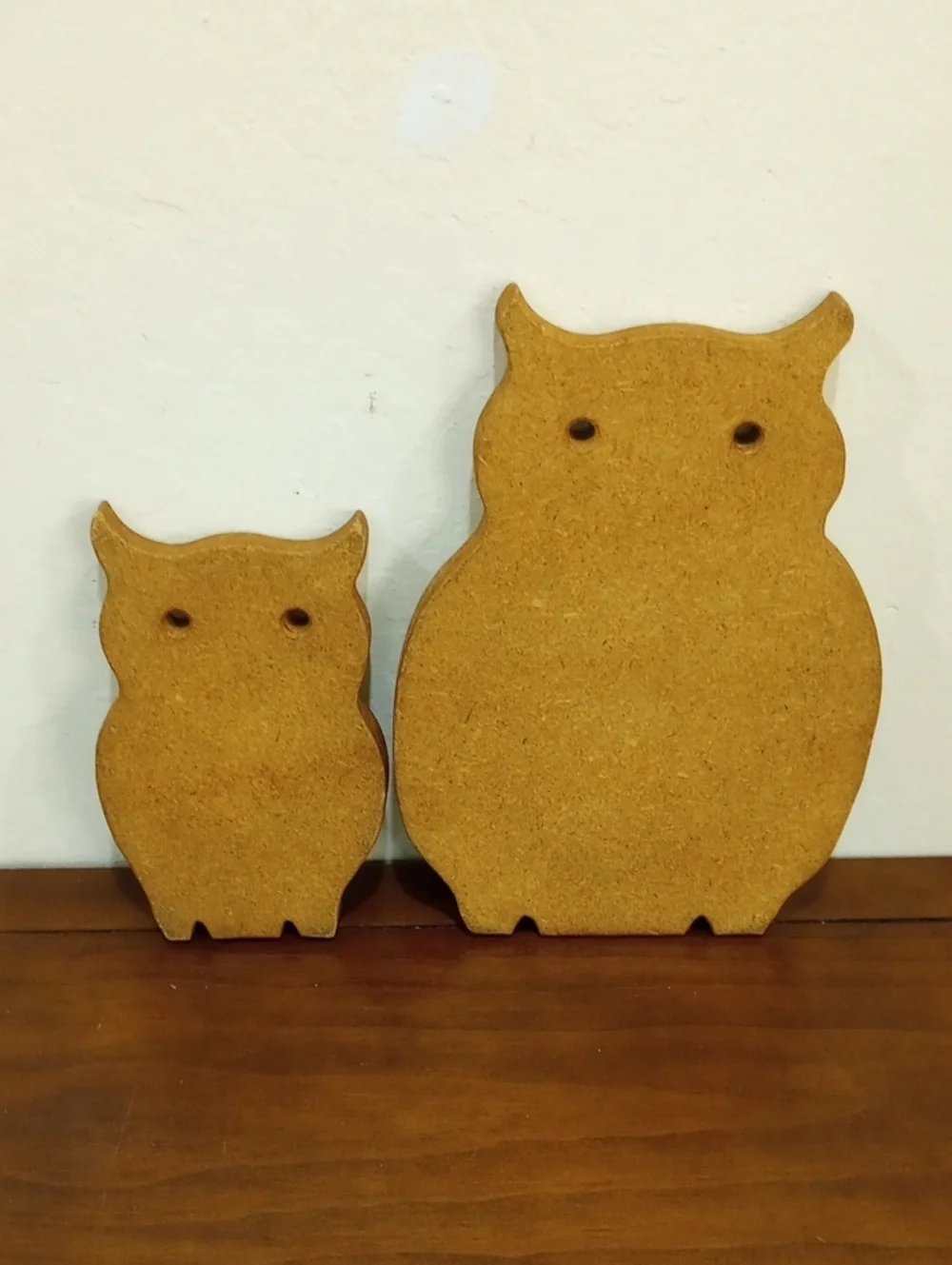 Wood Owl Cutting Boards, Set Of 2 - Vintage!